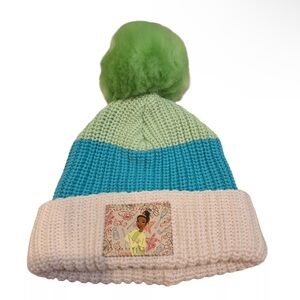 Disney Parks Love Your Melon PRINCESS TIANA Kids' Knit Beanie with Pom